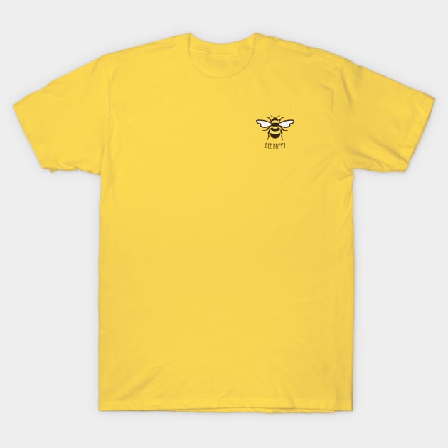 Bee Happy T-Shirt by Junglebot Designs